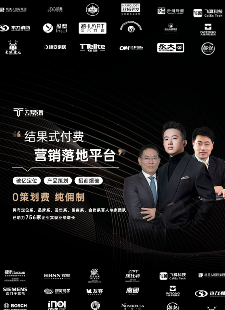 纯佣合作0策划费天禹数智搭建结果式付费营销落地平台(图5)